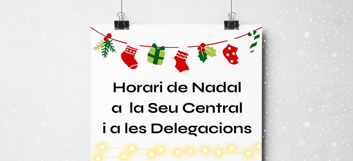 Horari de Nadal 2025