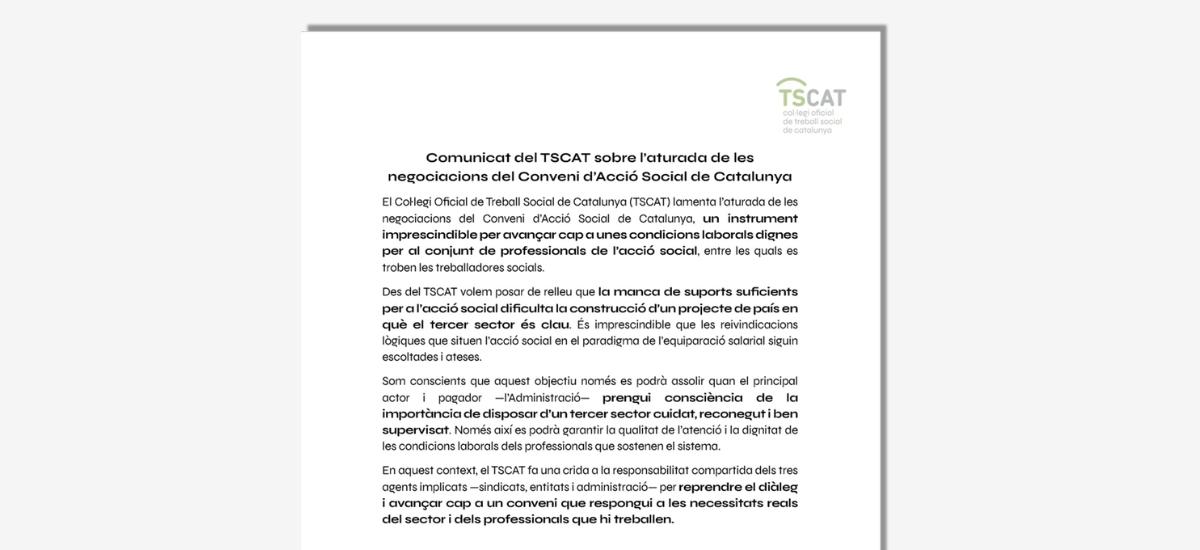 Conveni acció social