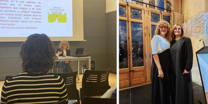 La degana assisteix a dos actes